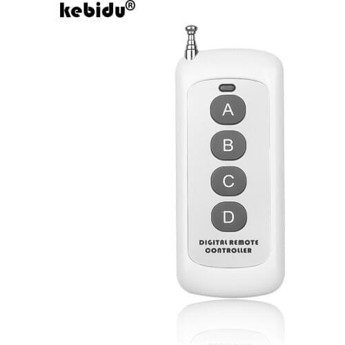 Kebidu 433mhz Remote Control Long Range Wireless Presenter Controller RF Module ABCD 2/4 Keys Remote Control Duplicator