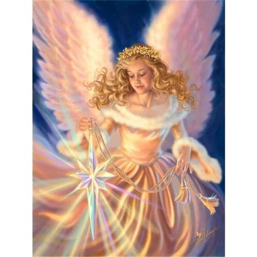 Angel Religion DIY Embroidery Cross Stitch 11CT Kits Craft Needlework Set Printed Canvas Cotton Thread Home Dropshipping