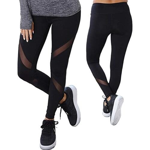 Sexy Yoga Pants Women Mesh Leggings Sport Women Fitness Running Sportswear Sports Pants Fitness Gym Girl Leggins Sportleggings