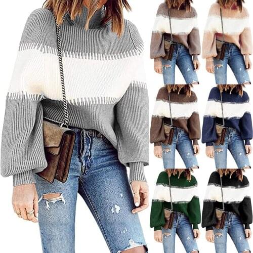 Sweaters For Women Pullover 2021 Turtleneck Knitwear New Products Casual High Neck Sweater Women Winter Clothes MMY120356