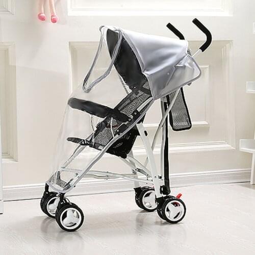 Universal Pushchair Pram Buggy Rain Cover Protection Eyesight Zipper Stroller Rain Cover 2018 Brand New Baby Stroller Raincover