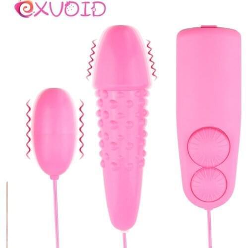 EXVOID Vibrating Egg G-Spot Massager Clitoris Stimulator Sex Toys for Women Multispeed Egg Vibrator Dildo Vibrator Adult Product