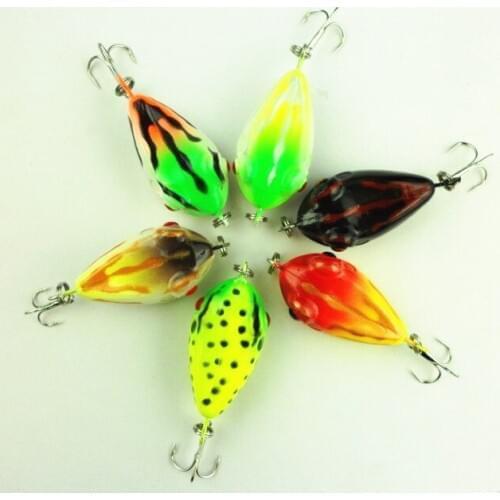 1pcs lure Crankbaits 40mm hard fishing minnow lures plastic Fishing tackle 4CM 6G 8# Japan hook bass killer froglure baits