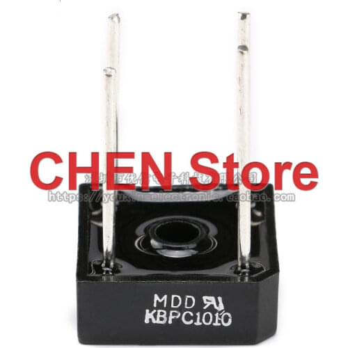 10pcs KBPC1010 10A/1000V square bridge rectifier bridge stack silicon bridge rectifier