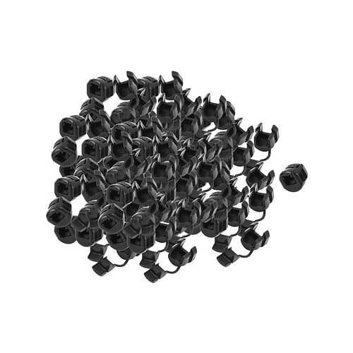 100Pcs HDB-6N3-4 Round Cable Wire Strain Relief Bush Grommet 7mm Diameter