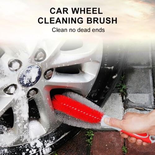 2pcs/set Car Wheel Brush Rim Cleaning Tool Car Wash Brush Rim Tool Scrubber Brush Drill Carpet Glass Car Tire Brushes Cleaning
