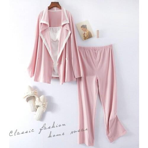 3Pcs/Set Maternity/Nursing wear warm lady Homewear Soft Camisole Breast feeding Pajama Set Autumn/winter Pregnancy Sleep Wear