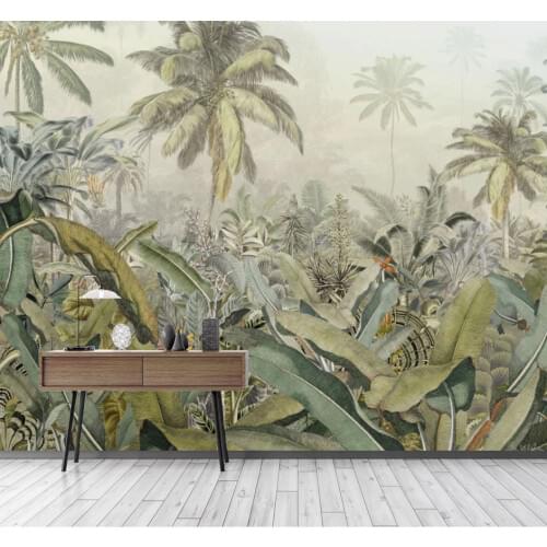 3D Photo Cartoon Southeast Asia Tropical Rainforest Leaf Wallpaper Wall Murals Living Room TV Sofa Backdrop Paper Home 8d Decor