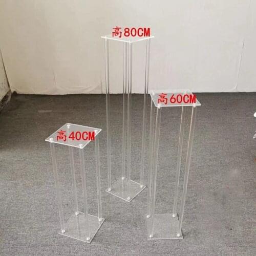 Acrylic Flower Stand flower vase table centerpiece Table Chandelier Wedding Centerpiece 10 pcs/lot