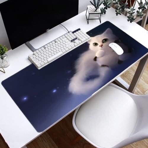 Mouse pad Large Desk pad Gaming Mousepad Anti-slip Natural Desk Mat Keyboard Pad For PC Laptop Office Rubis Firenos Cute panda