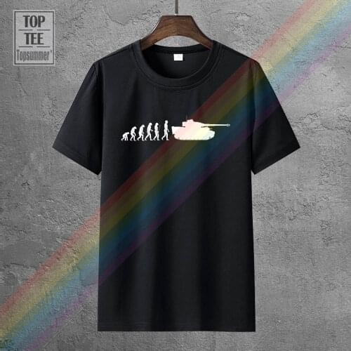 Short Sleeves Hip Hop Fashion Casual T Shirts Evolution T Shirt Vi 88 Mm Tank Wehrmacht Germany Tee Shirt