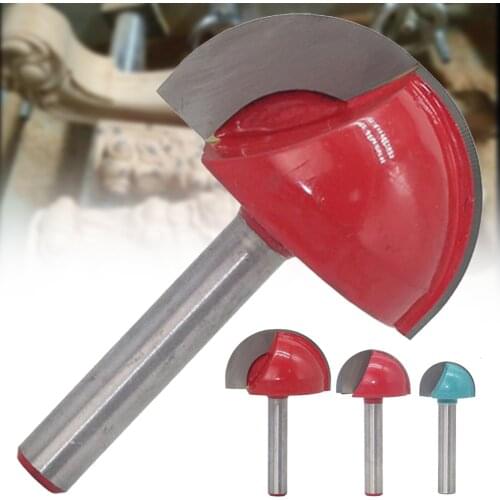 HOT Milling Cutter Core Box Router Bit Round Bottom Round Head Woodworking Engraving Semicircular Cutter NDS