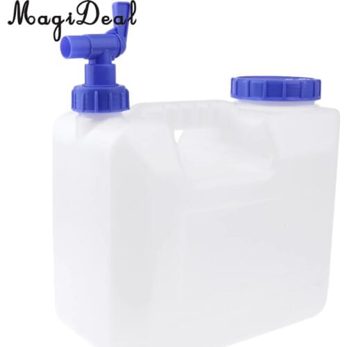 15L Outdoor Camping Travel Car Water Bucket Water Carrier Canister with Water-tap & Leak Proof Lid for Kayaking Canoeing Boating