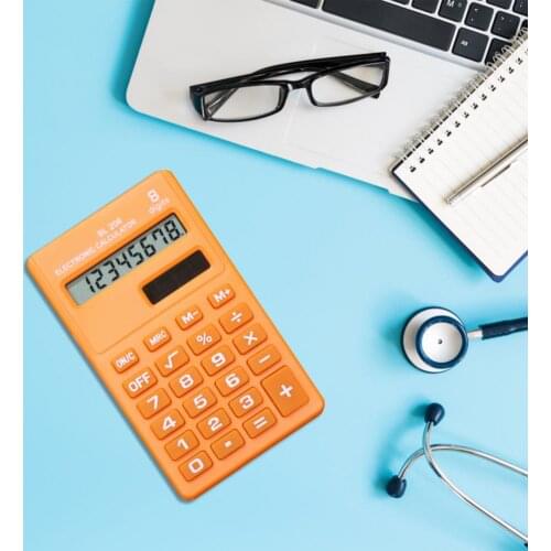 Solar Energy Compact Pocket Size Handheld Calculator for Accounting