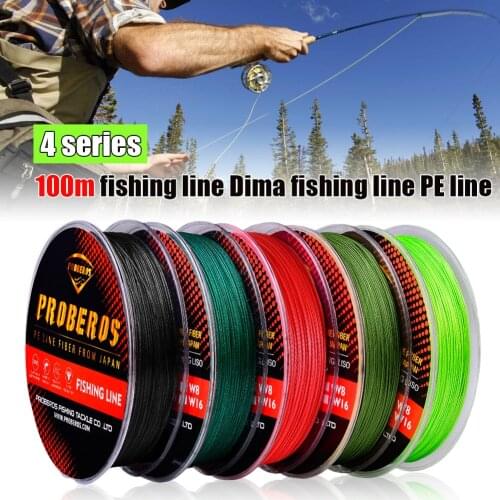 100M Fishing Line 4 Braided 6LB-100LB Floating Line Abrasion Resistant Smooth Casting PE Fishing Line Fishing Accessories