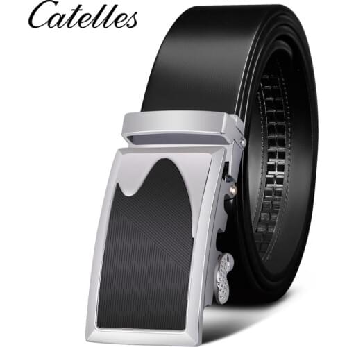 100% Cowhide Genuine Leather Belt For Men Strap Male Smooth Buckle Vintage Jeans Casual Belt