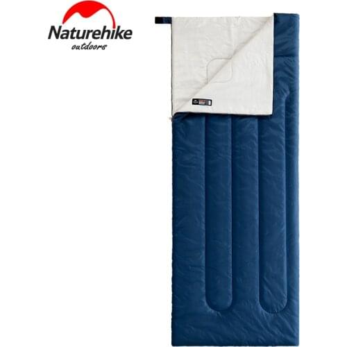 Naturehike Envelope Sleeping Bag Ultralight Compact Waterproof Hiking Sleeping Bag Summer Single Cotton Camping Sleeping Bag