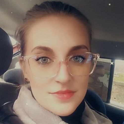 Anti-blue Transparent Glasses Men Square Frame Computer Optical Glasses Gaming Vintage Women Anti Blue Ray Eyeglasses LH2191