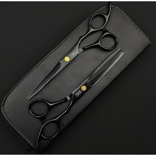 Professional Japan 440C 6'' Hair Scissors Haircut Scissor Thinning Barber Cutting Shears Hairdresser Scissors Barbershop Set