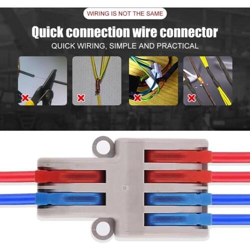 1pcs 2 In 4 Out Wire Connector Wire Splitter Terminal Compact Wiring Cable Connector Conductor For Home Automotive Applications