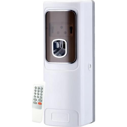 Remote Control Auto LED Aerosol Perfume Dispenser Air Freshener Wall Mounted Hotel Aerosol 300ml Can for Bathroom Toilet