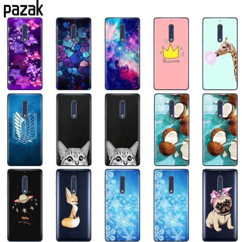 Silicone case for Nokia 1 2 2.1 3 3.1 5 5.1 plus 2018 case soft tpu back phone cover shockproof Coque bumper housing protective