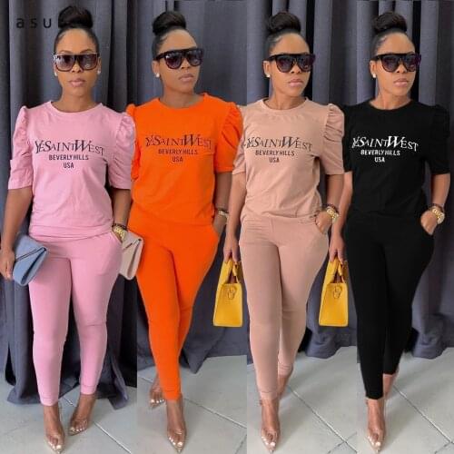 Tracksuit Women Sexy Club Outfit Jogging Full Female Sportswear Office Suit Crop Top And Pant Two Piece Set Home Clothes ALS197