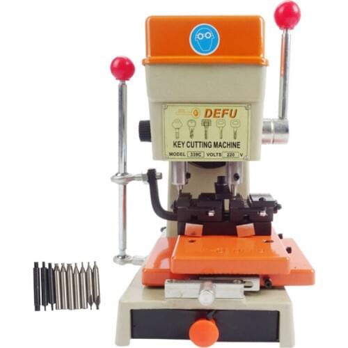 Vertical Electric Key Cutting Machine with English Manual 150W Multi-Functional Key Duplicating Machine 220v/50hz 339C