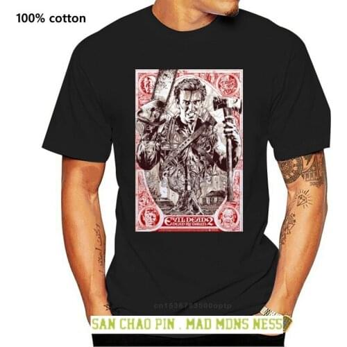 Evil Dead 2 V.19 T Shirt White Movie Poster Horror All Sizes S-5Xl