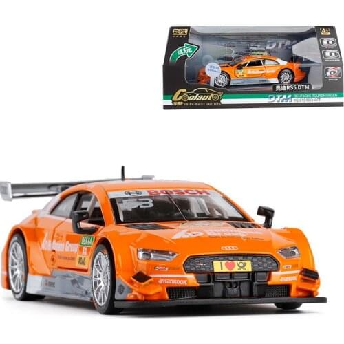 1:32 high simulation racing car Audi RS5 alloy car sound and light pull back door can drive model toys for children gifts