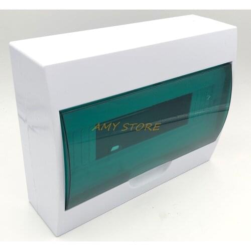 1Pc 12 Way Enclosure Plastic Residence Surface Mounted Distribution Box Switchboard DIN Rail Electrical Boxes Enclosures