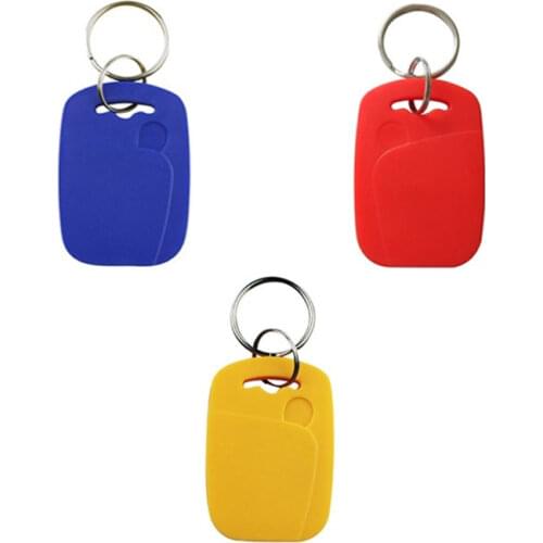 100pcs IC+ID Composite Card Keyfob Token Tag Key Rewritable Dual 2 in 1 Chip 125KHZ T5577 RFID + 13.56MHZ UID Changeable S50 1K