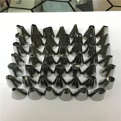 48pcs Stainless Steel Complete Cake Decorating Nozzle Sets Cream Pastry Icing Piping Tool Fondant Confectionery Tip Spout Baking