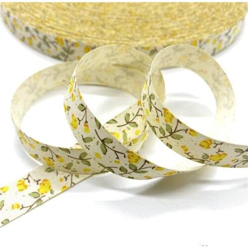 5Yards 15mm Cotton Ribbon Black and white pattern Printed Cotton Ribbons For Wedding Christmas Decoration DIY Sewing Fabric #01