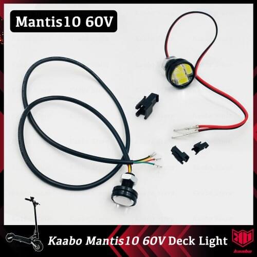 60V Deck Light For Kaabo Mantis10 Scooter Front Light Brake Light Taillight Rear Lamp Electric Skateboard Spare Parts Accessorie
