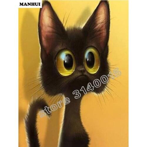 Diy Diamond painting Cartoon cat 3D square drill Diamond mosaic pasted full cross stitch Crafts Needlework ABC016
