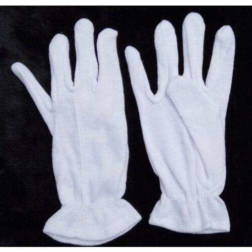 Adults Children White Cotton Gloves Boy Girl Kindergarten Dance Performance Gloves Birthday Party Favor Wedding