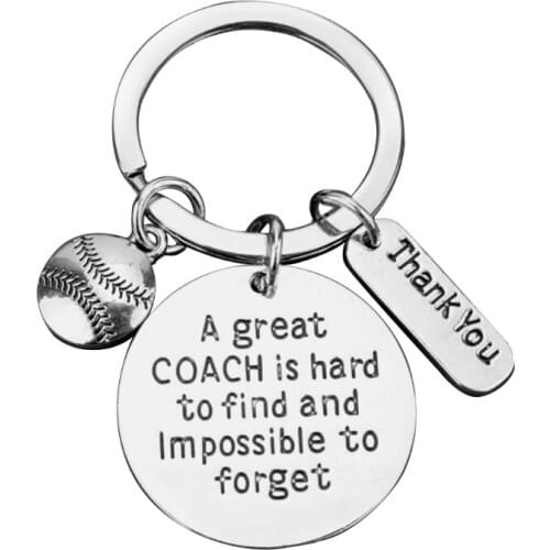 Coaches Keychain Great Coaches is Hard to Find Coaches Key Ring Sports Gifts for Men Women Football Basketball Swimming Soccer