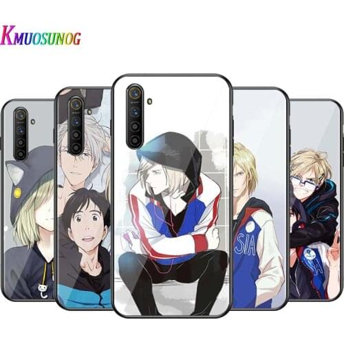 For OPPO A5 A9 2020 F7 Phone Cover Shell yuri on ice yurio for OPPO Reno 2 Z 2Z 2F 3 4 Pro 5G Bright Black Phone Case