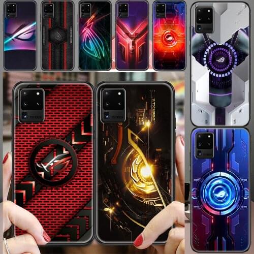 ROG Republic of Gamers Logo Phone case For Samsung Galaxy Note 4 8 9 10 20 S8 S9 S10 S10E S20 Plus UITRA Ultra black luxury Etui