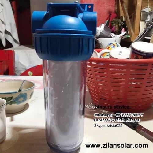 10" polyphosphate water filter with 3/4" brass connector