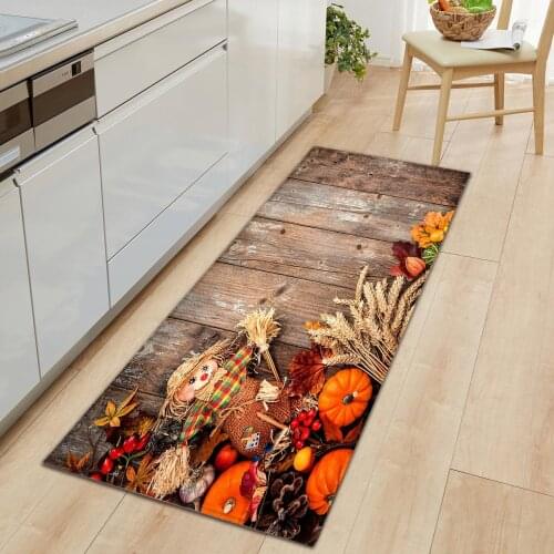 Flannel Kitchen Carpet Doormats Entrance Door Mats Welcome Rugs Non-slip Soft Hallway Rugs for Living Room Bedroom Bathroom