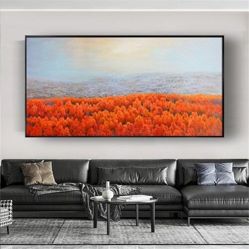 Handmade oil painting home decoration Abstract landscape on Canvas Hand-painted beautiful Colorful Wall Art for room no framed