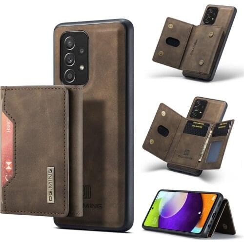 Case For Samsung Galaxy A52 4G 5G Leather Flip Luxury Magnetic Leather Wallet Phone Case For Credit Card Slot Stand Full Cover