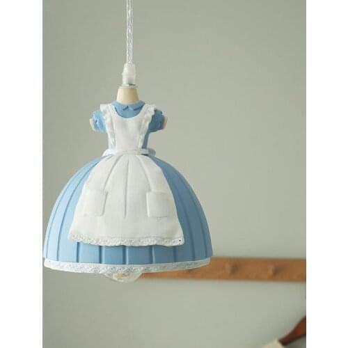 Nordic maid creative childrens room chandelier girl childrens lamp bedroom lamp doll princess skirt cartoon Chandelier