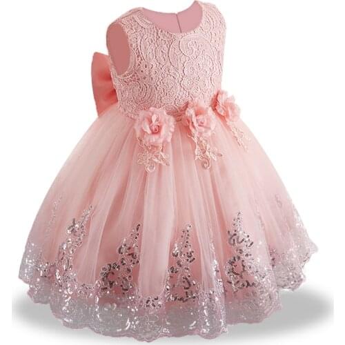 Lace Girl Summer Clothes Newborn Baby Dress Kids Party Wear Princess Costume For Girl Tutu Infant 1-2 Year Birthday Dresses
