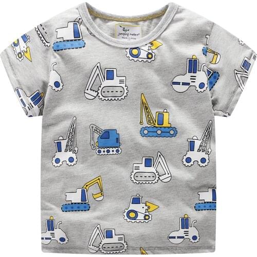 2019 summer children tshirts solid cotton cartoon printing T-Shirts For Boys Short sleeve Tees & tops child clothes brand Tees
