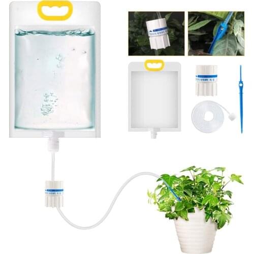 3.5L Plant Irrigation Bag Automatic Watering Bag Adjustable Garden Pots Drip Needle Device Garden Watering Water Bag Automatic
