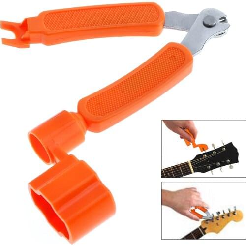 3 in 1 Multifunctional Portable Lightweight Guitar Ukulele Tool Winder + String Cutter + Pin Puller Instrument Accessories