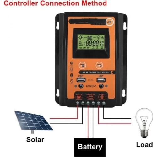 New! 30A 50A 70APWM Solar Charger Controller 12V 24V Solar Panel Battery Regulator PWM Solar Charge Controller